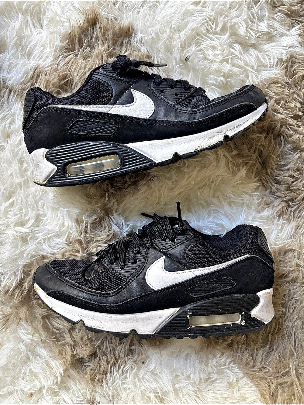 Nike Air Max 90 black White Sneakers sz 6.5